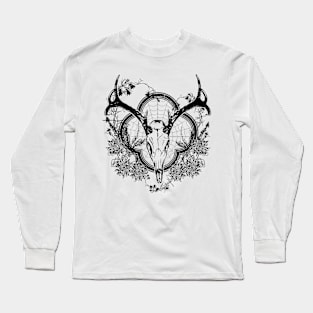 Deer Skull Floral 2 Long Sleeve T-Shirt